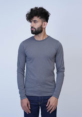 Grey Crewneck T-Shirt